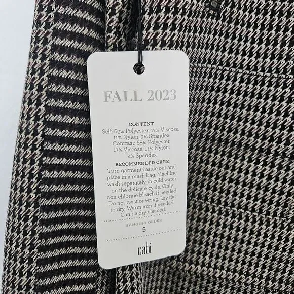 NWT Cabi | The Baron Jacket Houndstooth Brown Black Dark Academia, Womens Large - Picture 11 of 11